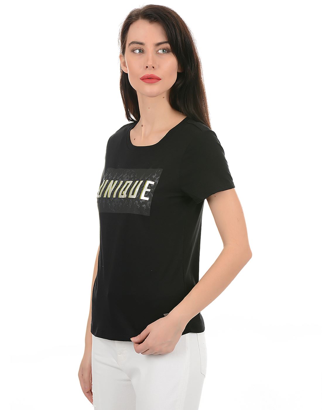 Pepe Jeans Women Casual Wear Black T-Shirt